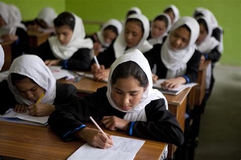 Fillettes afghanes à l'école. Source: Photo Christian Science Monitor / Getty 