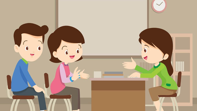 illustration rencontre parents-profs